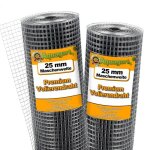 Grillage pour volière - aquagart - 75 m x 1 m - acier galvanisé - maille 25 mm Grillage pour volière - aquagart - 75 m x 1 m - acier galvanisé - maille 25 mm