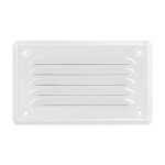 Grille d?a�ration 165x10cm blanc avec moustiquaire pour chemin�e ventilation et extraction d?air adgo ...