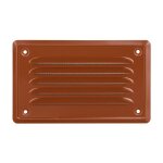 Grille d?a�ration 165x10cm couleur brique avec moustiquaire pour chemin�e ventilation et extraction d?air ...
