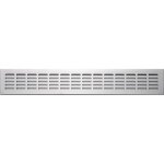 Grille da�ration en aluminium anodis� - l. 50 x l. 8 cm