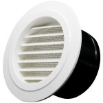 Grille a�ration vmc 75mm bouche de ventilation avec grille de protection - abs (�75mm) vmc