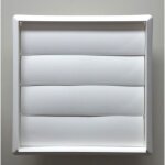 Grille daration pour vmc blanc - pvc - 150 - encastrer  tube - permanent