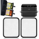 Grille anti projection - woopso - acier inoxydable - cosori dual blaze / twinfry 10l - lot de 2