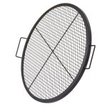 Grille de barbecue ronde x - marks - duoku - de 762 cm en acier robuste - portable - pour le camping ...
