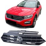Grille calandre sport noire et chrome vw volkswagen t - roc 2017 - 2022 (06171)