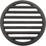 Grille de cheminée ronde en fonte de 227 cm pour barbecue à haute température - grille de rechange pour ... Grille de cheminée ronde en fonte de 227 cm pour barbecue à haute température - grille de rechange pour ...