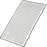 Grille de cuisson - inox - 25x41 cm - compatible four - grille de refroidissement - robuste