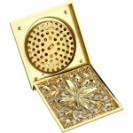 Grille de douche siphon sol r�tro carr� - couvercle amovible - anti - colmatage