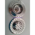 Grille filtre pour �vier 2 grilles de 7 cm en inox 2 grilles d�vier ou lavabo