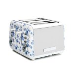 Grille - pain 4 tranches - laura ashley - china rose - fentes auto - centrantes modes multiples 7 niveaux ...