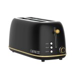 Grille - pain caprizze kaito xl double fente extra large et 6 niveaux de grill design moderne effet bois ...