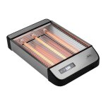 Grille - pain horizontal - jata - jett1590 - 3 r�sistances quartz - 1000 w - 6 niveaux de brunissage ...