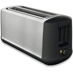 Grille - pain - moulinex - ls342d10 - inox - 2 fentes longues - 7 niveaux de dorage