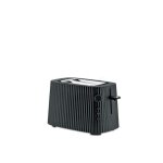 Grille - pain - alessi - modle mdl08 - noir - 6 niveaux de dorage - plateau ramasse - miettes amovible ...