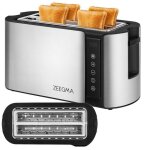 Grille - pain - zeegma - tostee chef easy - 4 fentes - 1500 w - cran led tactile