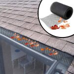Grille de protection gouttire 6m x 15cm 10 clous pour viter obstructions par feuilles et dbris