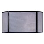 Grille de protection pare - feu pour cheminée en fer forgé couleur noir - hauteur 80 x longueur 102 x ... Grille de protection pare - feu pour cheminée en fer forgé couleur noir - hauteur 80 x longueur 102 x ...