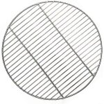Grille ronde barbecue - ulisem - acier inoxydable - 38 cm - chauffage uniforme