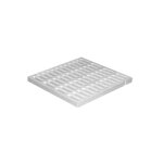 Grille de sol pvc - firstcor - 38. 5 x 38. 5 cm - anti - choc - �vacuation deau gris clair