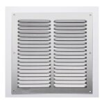 Grille de ventilation - fepre - 20x20 cm - aluminium - design sans bord - certifi�e ce