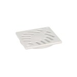 Grillle carr�e en pvc blanc 100x100mm pour siphon sih
