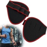 Grip - pad - footstraplot de 2 coussinets de pr�hension de fitness pour tractions et musculation noir ...