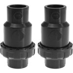 Gris lot de 2 clapets anti - retour int�rieurs de 32 mm pour tuyau anti - retour en pvc