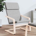 (gris)chaise individuel relax contemporain - signor - fauteuil de relaxation gris clair tissu 842657