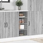 Gris meuble bas de cuisine - mango - colonne cuisine - riga gris sonoma 30x445x815�cm bois ding�nierie ...