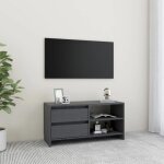 (gris)meuble tv - signor - table télévision en bois gris 80x31x39 cm bois pin massif 455308 (gris)meuble tv - signor - table télévision en bois gris 80x31x39 cm bois pin massif 455308
