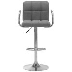 Gris tabouret de pub chaise fauteuil - tabouret de bar gris clair tissu @eu8487512
