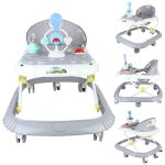 Gris trotteur pliable pour b�b� gar�on fille 6 - 18 mois marcheur avec 4 hauteur r�glable 37 - 43cm musique ...