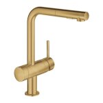 Grohe minta mitigeur dvier avec douchette extractible cool sunrise bross 31558gn0