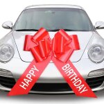 Gros n?ud cadeau rouge pour voiture 76cm - r�utilisable - pour mariage nouvelle maison f�te �tiquette ...