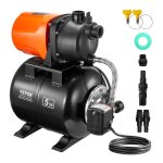 Groupe de surpression - vevor - 735 w - pompe de puits peu profonde avec rservoir sous pression 19 l ...