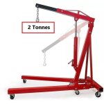 Grue datelier 2 tonnes grue datelier mobile et pliante chvre de levage pliable 6 roulettes rouge
