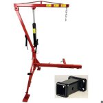 Grue hydraulique - equipement express sicoba - 05t pour pick up - fixation attelage + adaptateur