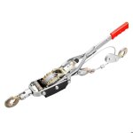 A grue automobile capacit� charge 4 tonnes 2 crochets acier double engrenage cliquet motoris� par c�ble ...