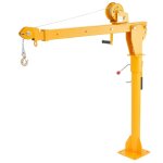 Grue pour camionnette - duoku - capacit� de 1 100 lb - treuil manuel - palan � fl�che en acier pliable ...