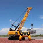 Grue sur chenilles tlcommande avec sons et lumires