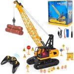 Grue t�l�command�e pour enfants - svatv - 12 canaux - effets lumineux et sonores - port�e 50 m - jaune ...