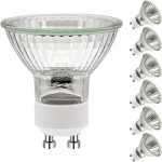 Gu10 ampoules halognesampoule spot ac 230v 50w 2 broches 35 angle de rayonnement 2700k dimmable blanc ...