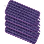 Gudotra lot de 4 lingettes rutilisable pour swiffer wet jet balai spray chiffons serpillires en microfibre ...