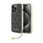 Guess 4g charms collection - coque iphone 15 pro (gris)