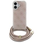 Guess 4g crossbody cord print case for iphone 16 6. 1 pink - guhcp16shc4sep Guess 4g crossbody cord print case for iphone 16 6. 1 pink - guhcp16shc4sep