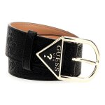 Guess ceinture noir pour femme - cresidia adjustable pant belt h35 300590