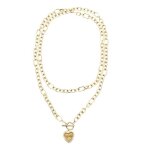 Guess collier dor pour femme - mon amour chain necklace yellow gold 286869