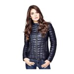 Doudoune femme - guess - vona - bleu - effet matelass - super slim