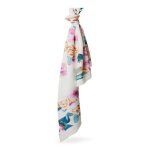 Guess �charpe beige violet pour femme - foulard scarf 130x130 ivory 300435