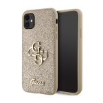 Guess glitter script big 4g - coque iphone 11 (or)